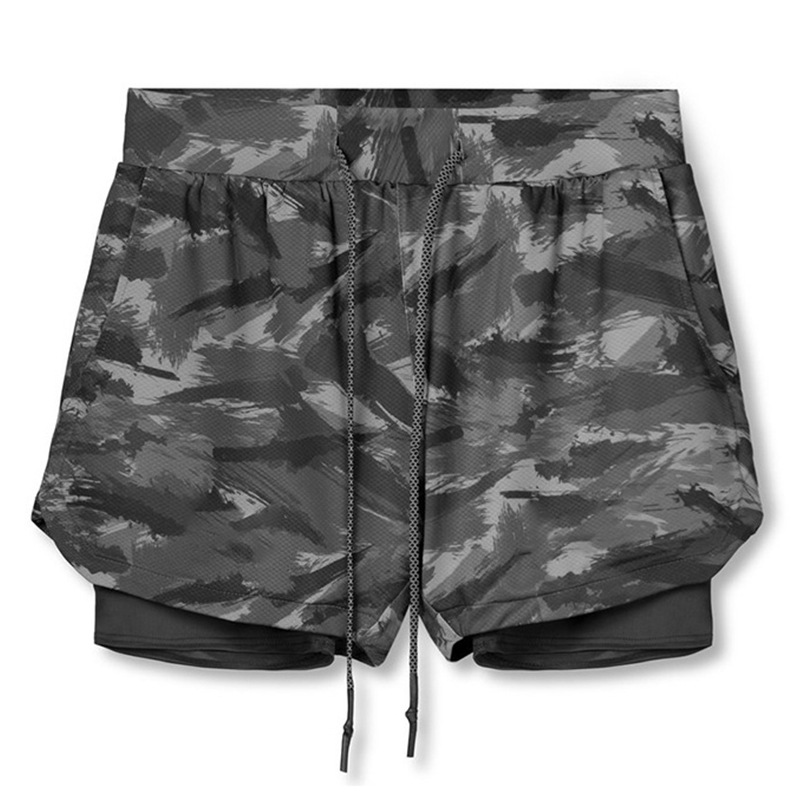 Men's Camouflage Printed Running Shorts