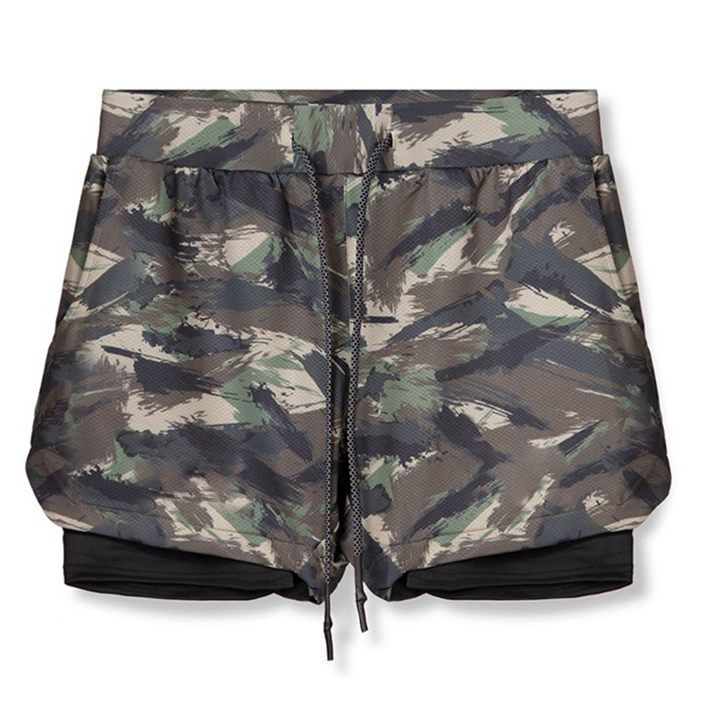 Men's Camouflage Printed Running Shorts