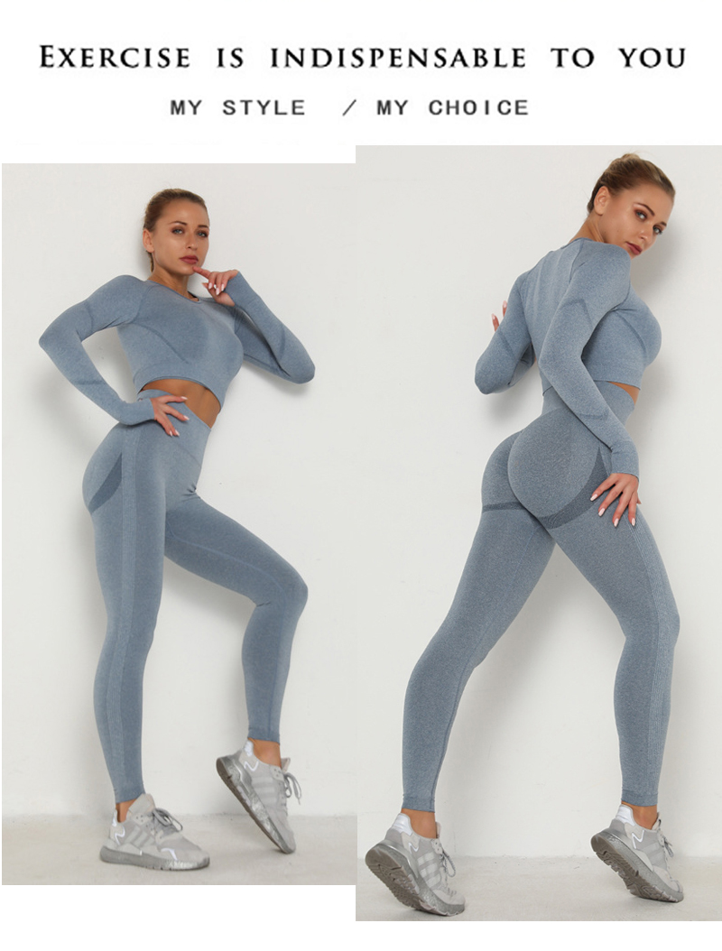 Yoga Seamless Clothing Set For Women